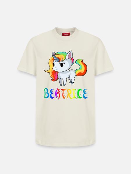 Einhorn Beatrice - T-shirt unisexe décontracté en coton Supima – de SPREAD - blanc cassé