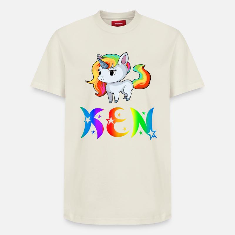 Ken Einhorn - T-shirt unisexe décontracté en coton Supima – de SPREAD - blanc cassé