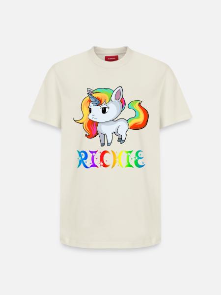 Unicorn Richie - T-shirt unisexe décontracté en coton Supima – de SPREAD - blanc cassé