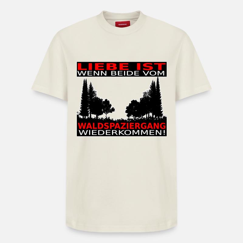 LIEBE IST - Relaxed Unisex Supima Cotton T-Shirt – von SPREAD - Naturweiß