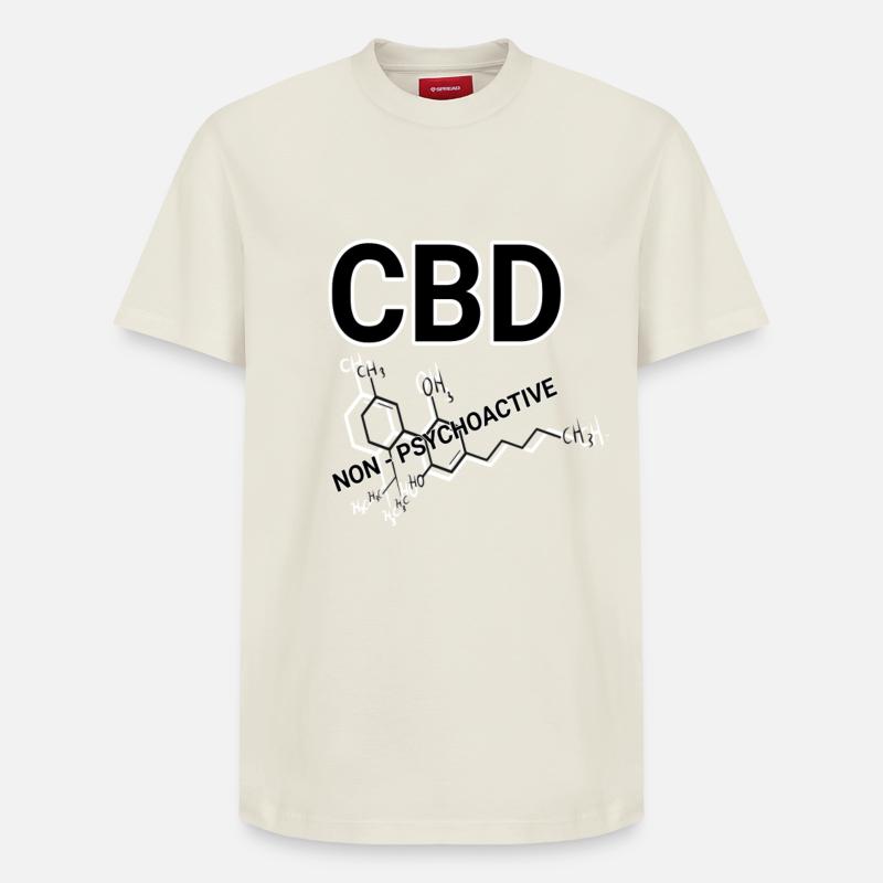 CBD - T-shirt unisexe décontracté en coton Supima – de SPREAD - blanc cassé