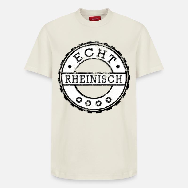  Rheinländer - Relaxed Unisex Supima Cotton T-Shirt – von SPREAD - Naturweiß