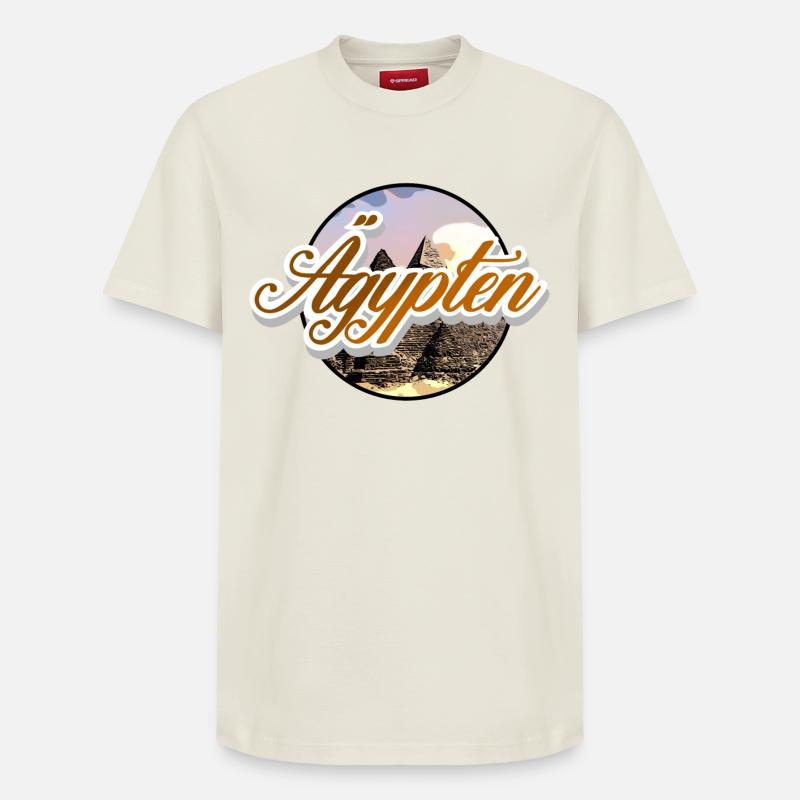 Egypte - T-shirt unisexe décontracté en coton Supima – de SPREAD - blanc cassé