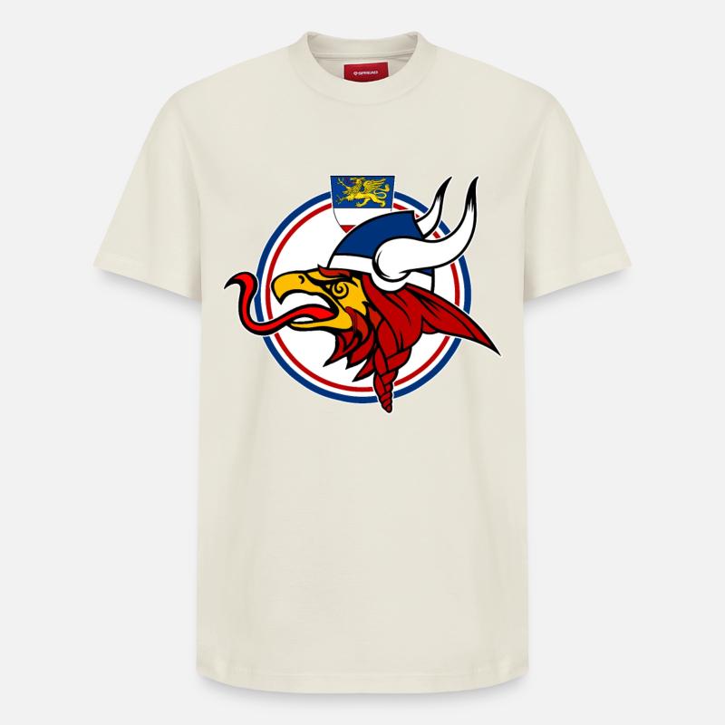 Viking Griffin Rostock - Conception - T-shirt unisexe décontracté en coton Supima – de SPREAD - blanc cassé