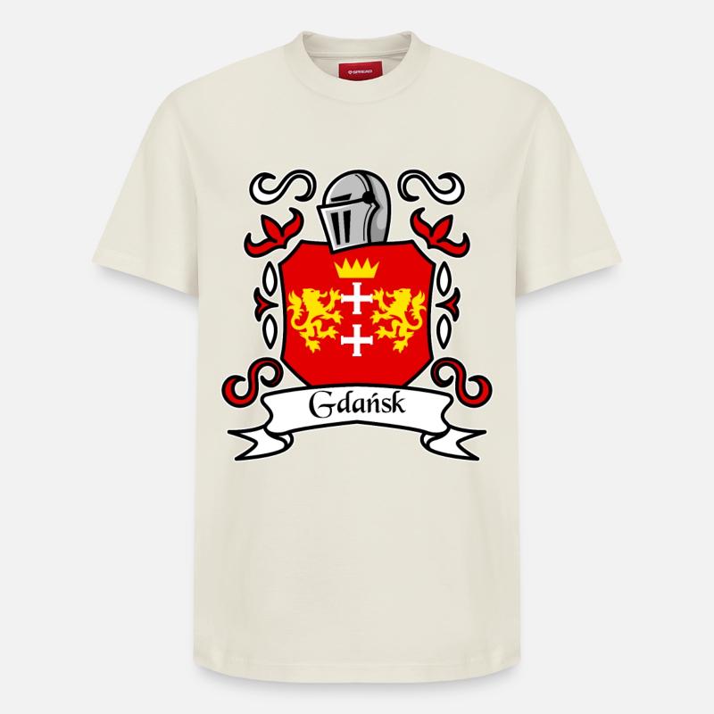 Danzig - Polen - Relaxed Unisex Supima Cotton T-Shirt – von SPREAD - Naturweiß