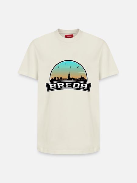 Breda Pays-Bas Skyline Dutch Souvenir - T-shirt unisexe décontracté en coton Supima – de SPREAD - blanc cassé