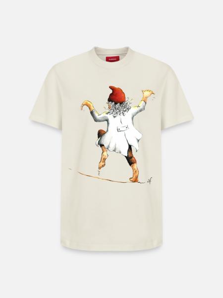 Nain Dr Ciro - Le Nain Dansant - T-shirt unisexe décontracté en coton Supima – de SPREAD - blanc cassé