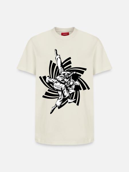 Judo Hold - Relaxed Unisex Supima Cotton T-Shirt – by SPREAD - off white