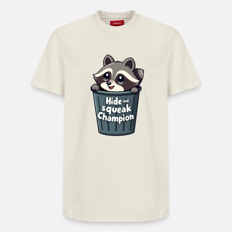 Hide and Squeak Champion - Relaxed Unisex Supima Cotton T-Shirt – von SPREAD - Naturweiß