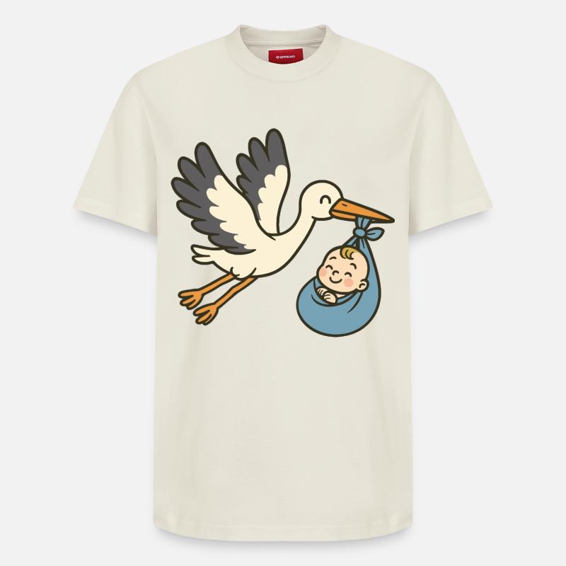 Peaceful Arrival - Relaxed Unisex Supima Cotton T-Shirt – von SPREAD - Naturweiß