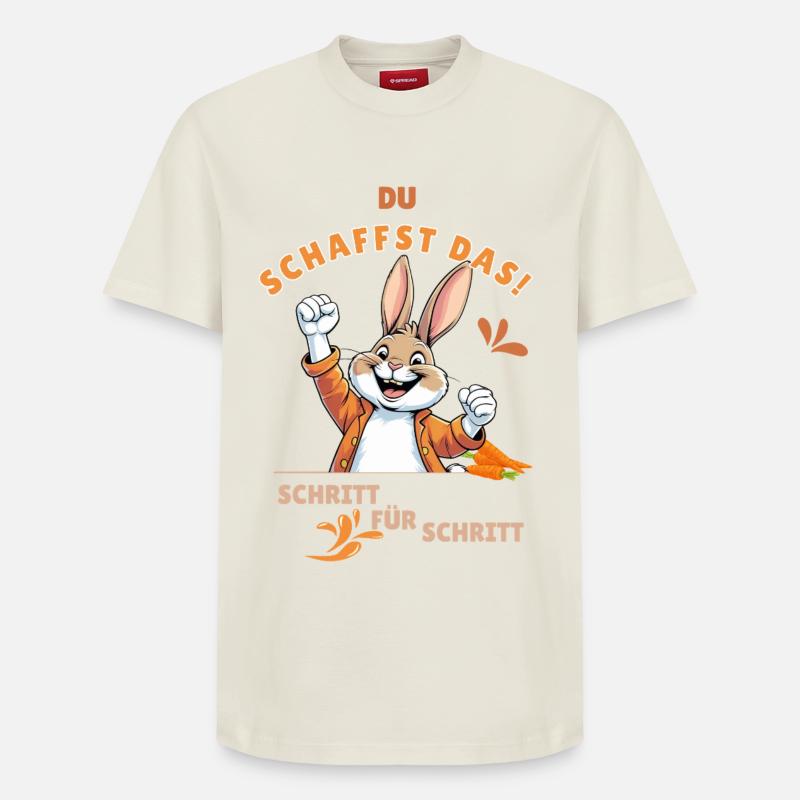 Canrots de motivation aux carottes - T-shirt unisexe décontracté en coton Supima – de SPREAD - blanc cassé