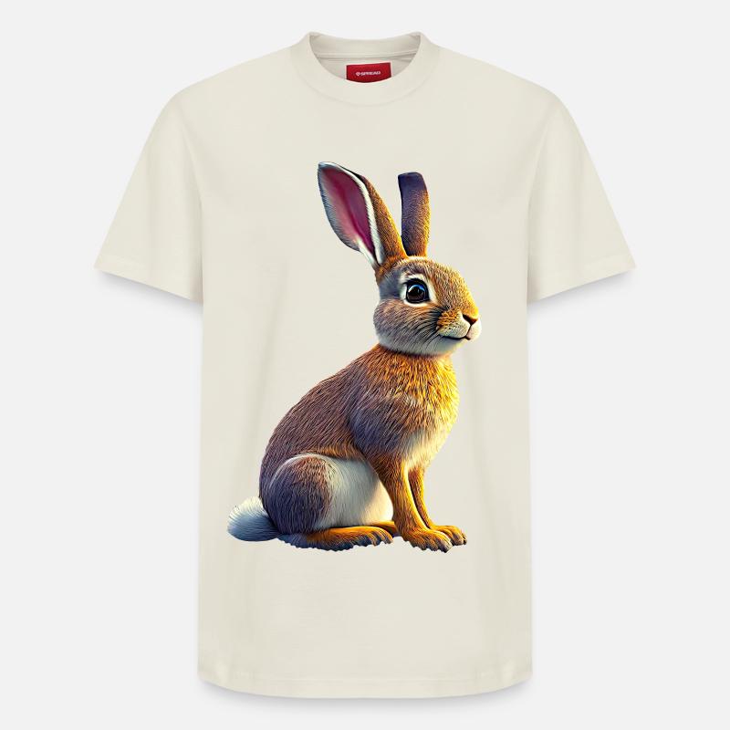 Hare-Hare - Relaxed Unisex Supima Cotton T-Shirt – by SPREAD - off white
