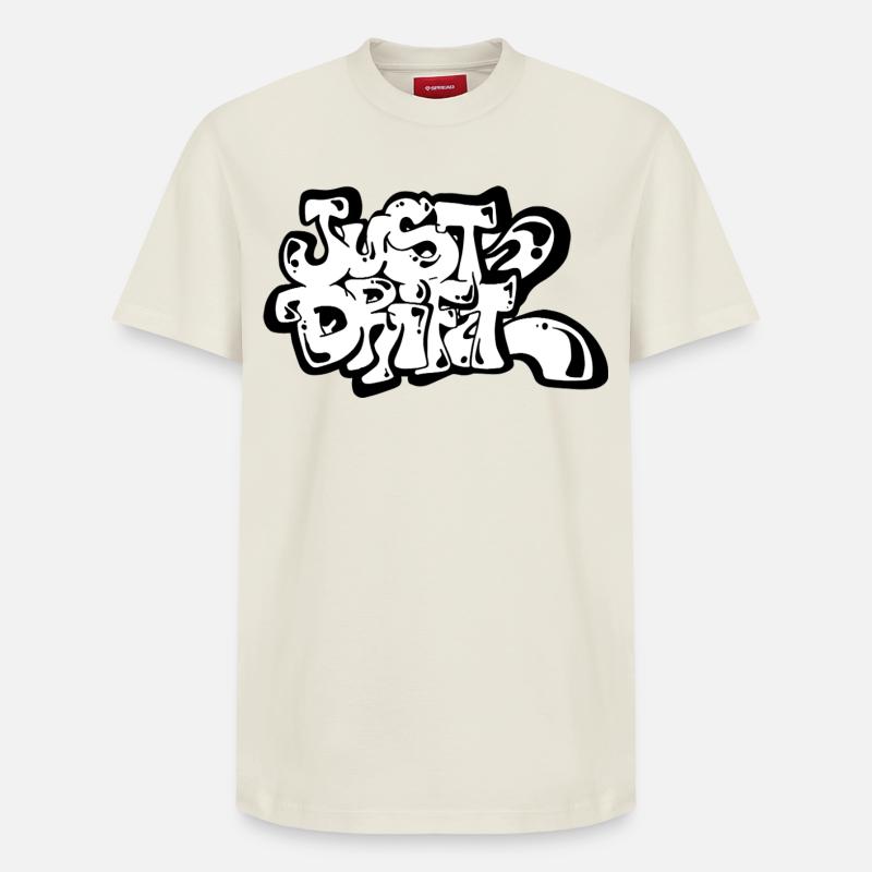 Juste dériver - T-shirt unisexe décontracté en coton Supima – de SPREAD - blanc cassé