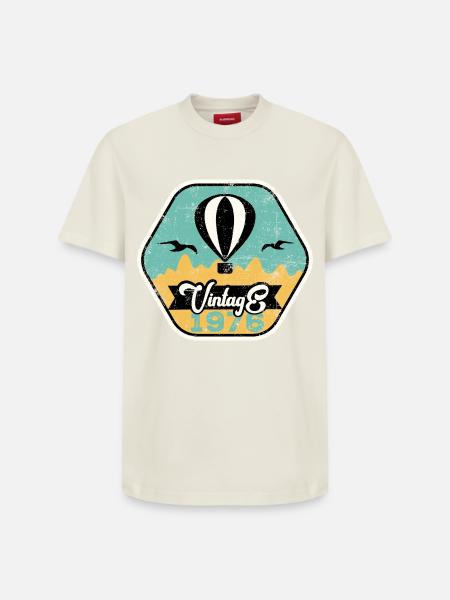 Millésime 1976 - T-shirt unisexe décontracté en coton Supima – de SPREAD - blanc cassé