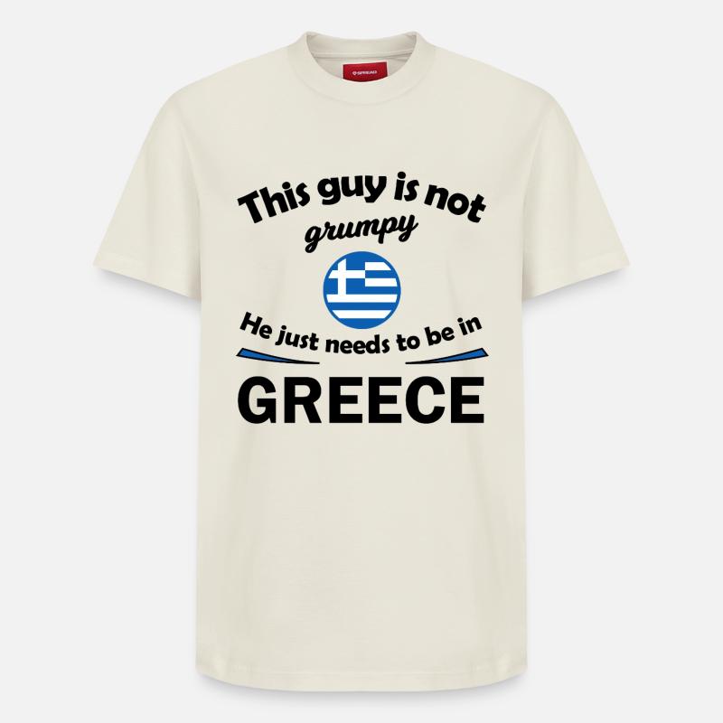 Supporters de Grèce - T-shirt unisexe décontracté en coton Supima – de SPREAD - blanc cassé