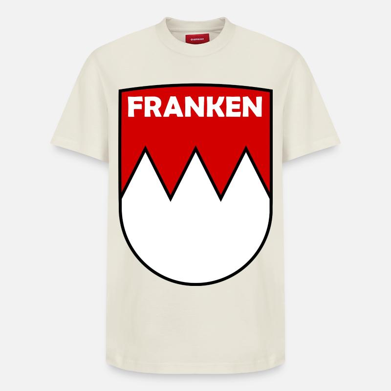 Franken Crest Logo - T-shirt unisexe décontracté en coton Supima – de SPREAD - blanc cassé