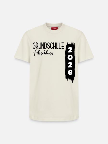 Grundschule Abschluss 2026 - Relaxed Unisex Supima Cotton T-Shirt – von SPREAD - Naturweiß