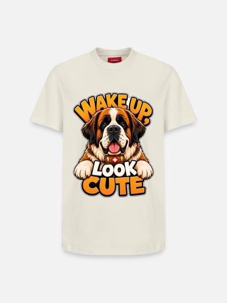 Saint Bernard - Relaxed Unisex Supima Cotton T-Shirt – by SPREAD - off white