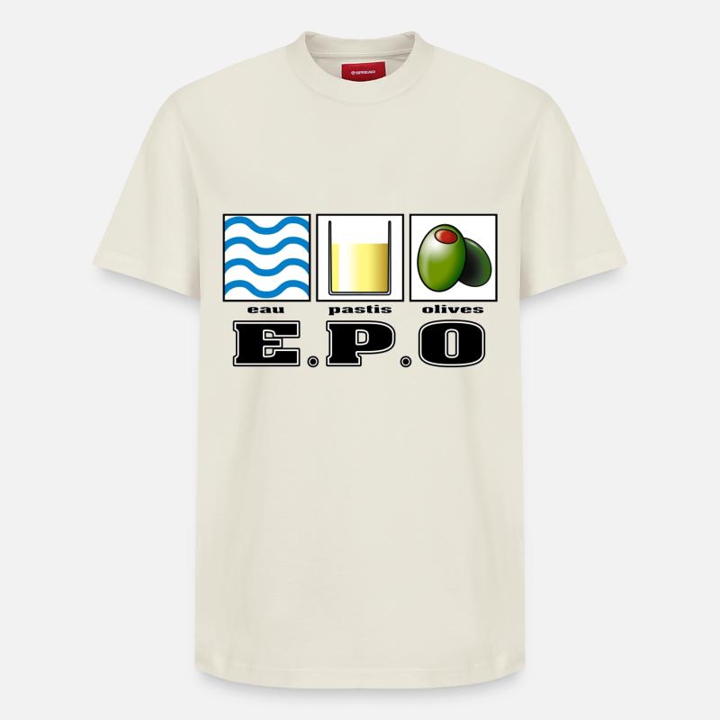 epo - Relaxed Unisex Supima Cotton T-Shirt – von SPREAD - Naturweiß