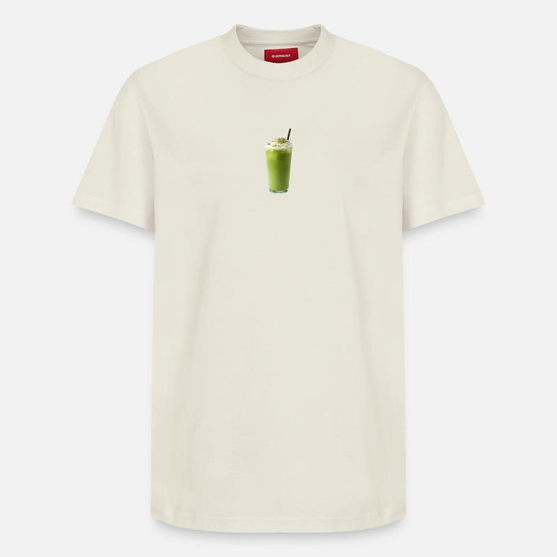 Latte glacé au matcha - T-shirt unisexe décontracté en coton Supima – de SPREAD - blanc cassé