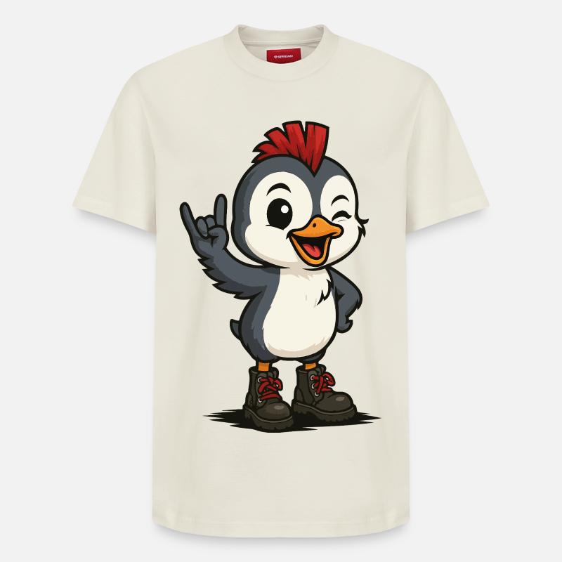 Punk Rock Polaire - T-shirt unisexe décontracté en coton Supima – de SPREAD - blanc cassé