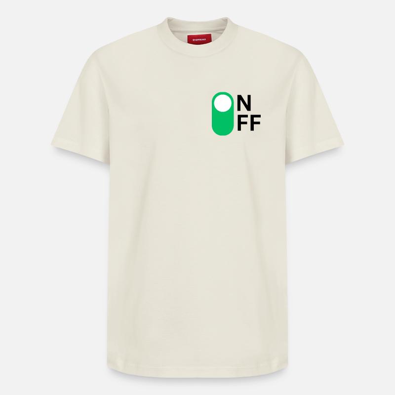 Mode ON/OFF - T-shirt unisexe décontracté en coton Supima – de SPREAD - blanc cassé