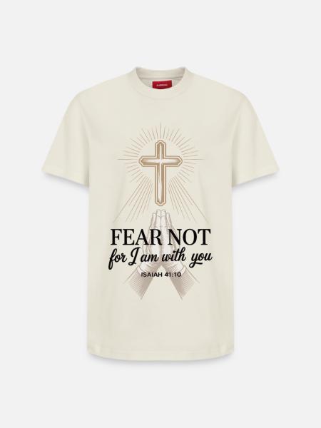Inspirational Bible Verse T-Shirt for Christians - Relaxed Unisex Supima Cotton T-Shirt – by SPREAD - off white