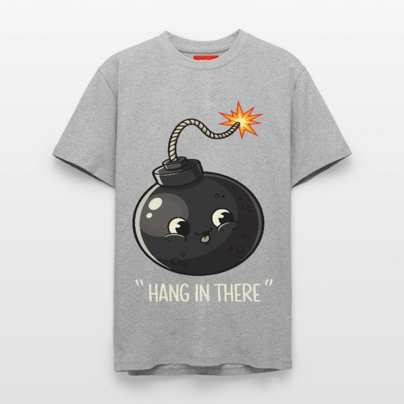 Kawaii Exploding Bomb Comic Design Relaxed Unisex Supima Cotton T-Shirt – by SPREAD