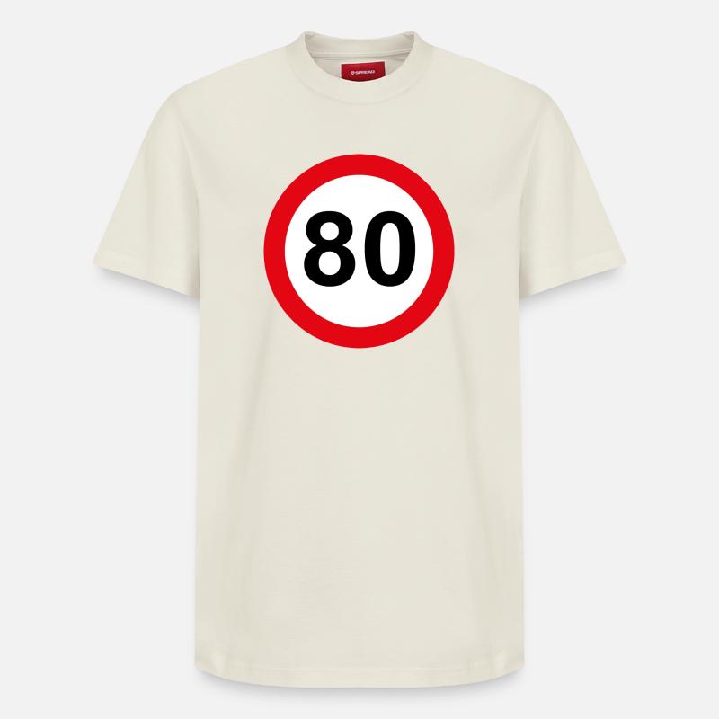 80 - T-shirt unisexe décontracté en coton Supima – de SPREAD - blanc cassé