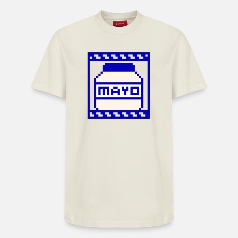 Mayo - T-shirt unisexe décontracté en coton Supima – de SPREAD - blanc cassé