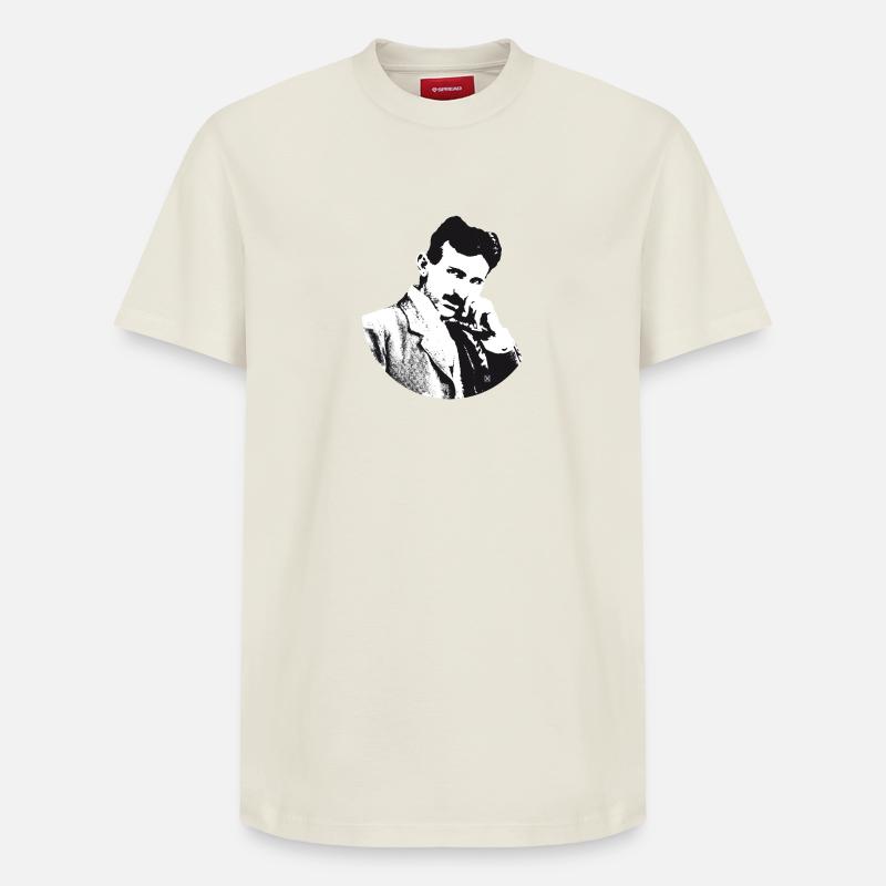 Nikola - T-shirt unisexe décontracté en coton Supima – de SPREAD - blanc cassé