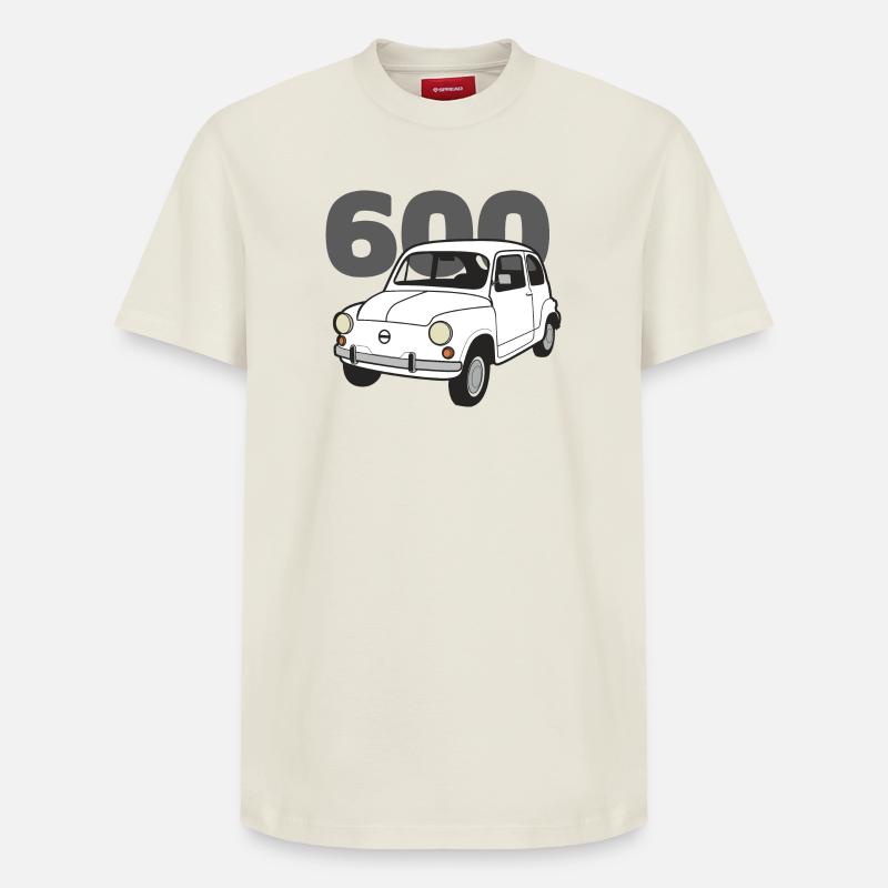 600 blanc v2 - T-shirt unisexe décontracté en coton Supima – de SPREAD - blanc cassé