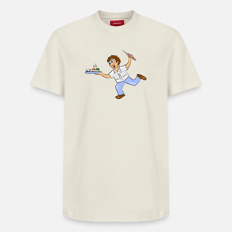 infirmière - T-shirt unisexe décontracté en coton Supima – de SPREAD - blanc cassé