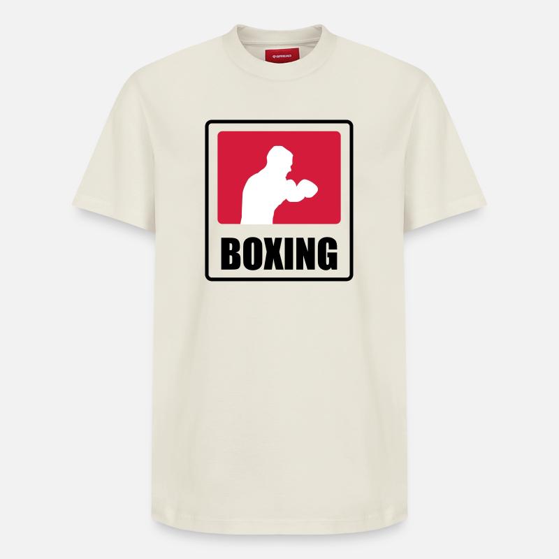 Boxeur - Boxe 🥊 - T-shirt unisexe décontracté en coton Supima – de SPREAD - blanc cassé