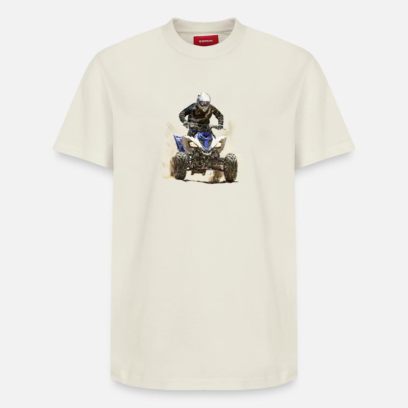 quadrocycle - T-shirt unisexe décontracté en coton Supima – de SPREAD - blanc cassé