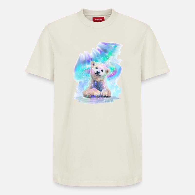 Eisbär - Relaxed Unisex Supima Cotton T-Shirt – von SPREAD - Naturweiß