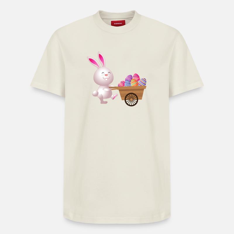 Easter, Easter, Easter - Relaxed Unisex Supima Cotton T-Shirt – by SPREAD - off white
