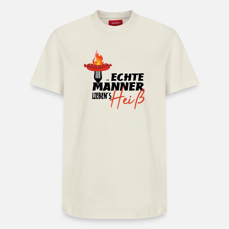 ECHTE MÄNNER - Relaxed Unisex Supima Cotton T-Shirt – von SPREAD - Naturweiß