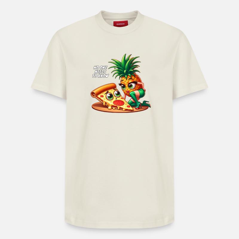 Pizza Hawaï - T-shirt unisexe décontracté en coton Supima – de SPREAD - blanc cassé