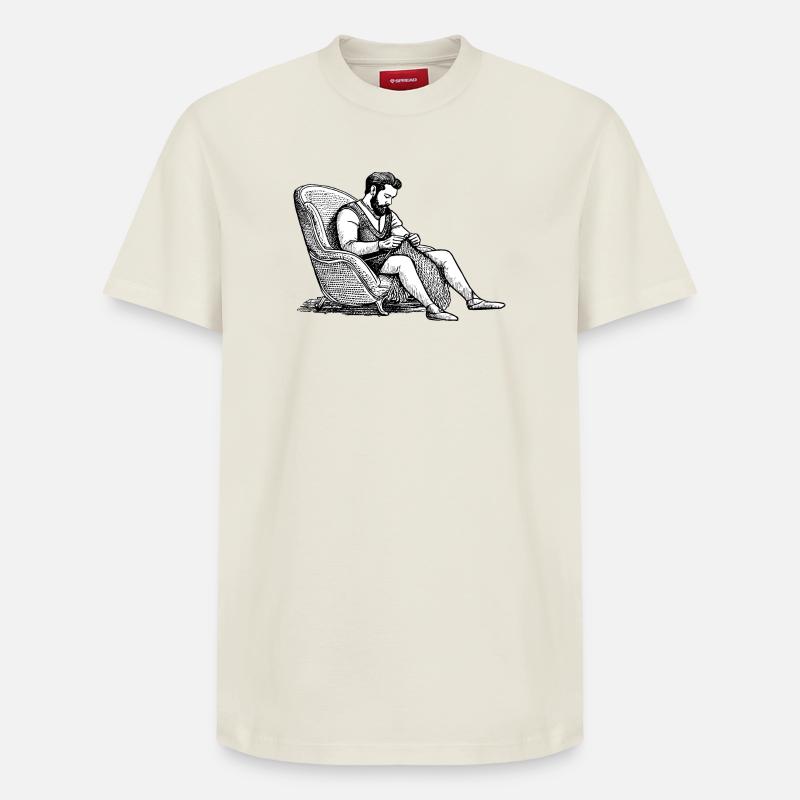 Tricot Viking - T-shirt unisexe décontracté en coton Supima – de SPREAD - blanc cassé