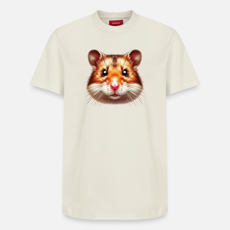 Hamster - T-shirt unisexe décontracté en coton Supima – de SPREAD - blanc cassé