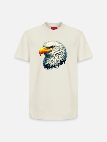 Aigle - T-shirt unisexe décontracté en coton Supima – de SPREAD - blanc cassé