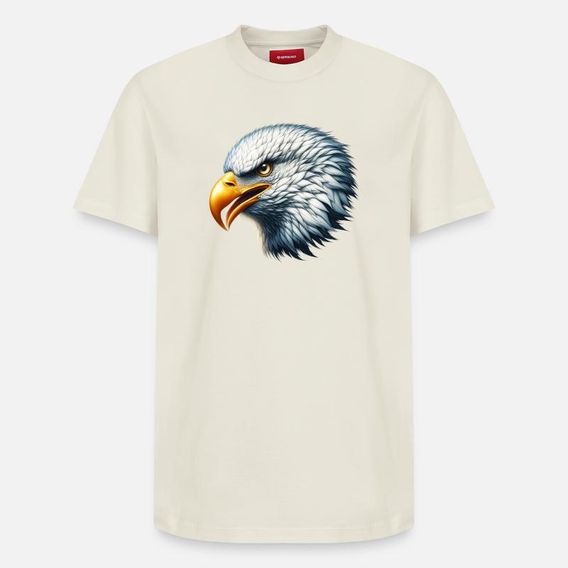 Adler - Relaxed Unisex Supima Cotton T-Shirt – von SPREAD - Naturweiß