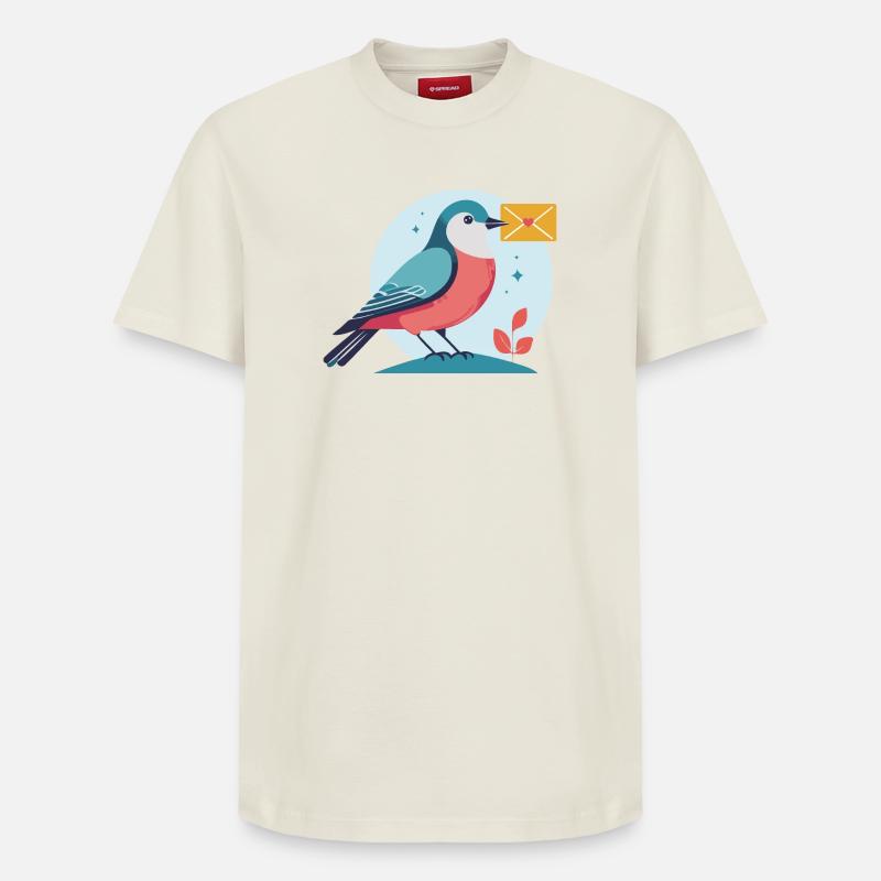 lettre pour vous - T-shirt unisexe décontracté en coton Supima – de SPREAD - blanc cassé