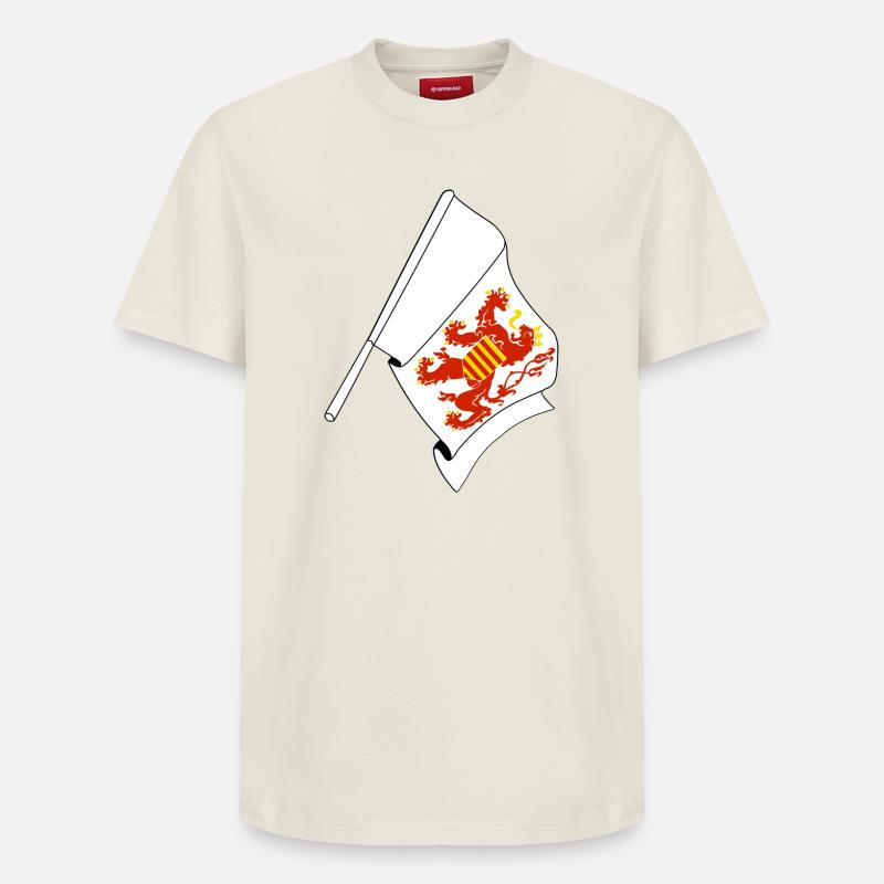 Drapeau Limbourg Belgique - T-shirt unisexe décontracté en coton Supima – de SPREAD - blanc cassé