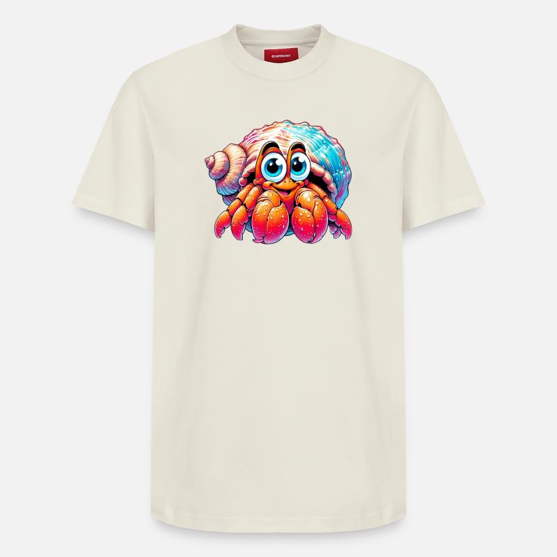 Bernard-l'ermite - T-shirt unisexe décontracté en coton Supima – de SPREAD - blanc cassé