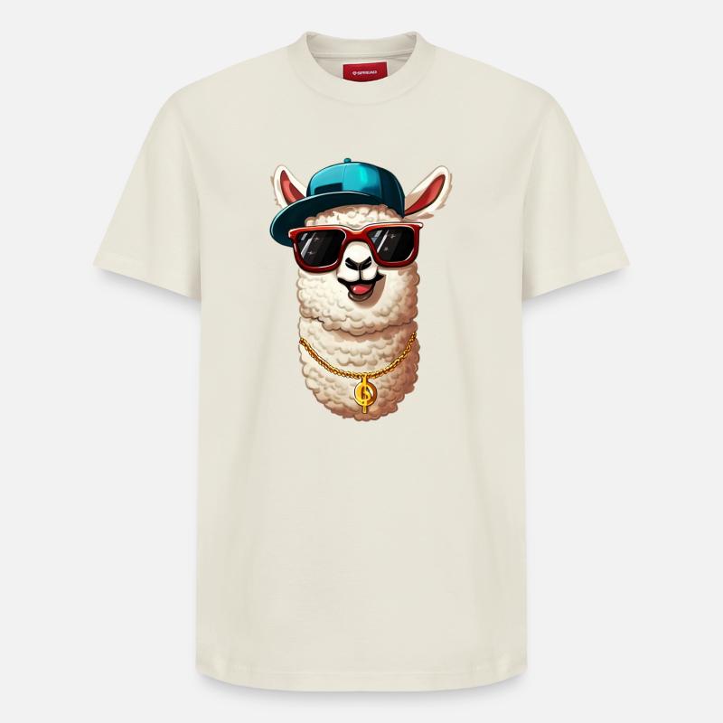 Alpaga - T-shirt unisexe décontracté en coton Supima – de SPREAD - blanc cassé