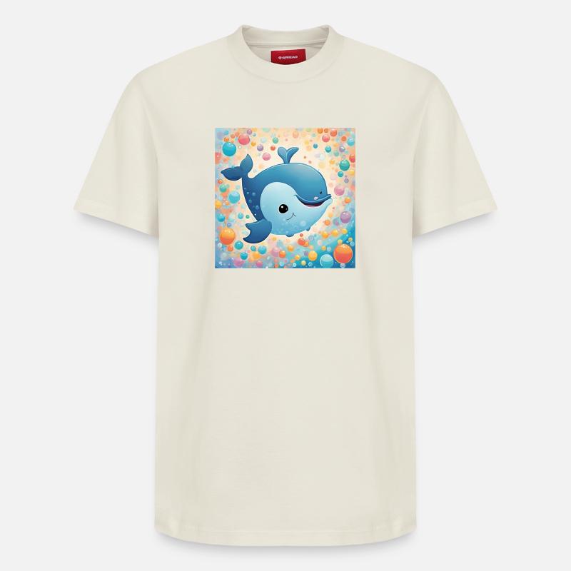 poster bébé, chambre d'enfant, nourrisson - T-shirt unisexe décontracté en coton Supima – de SPREAD - blanc cassé