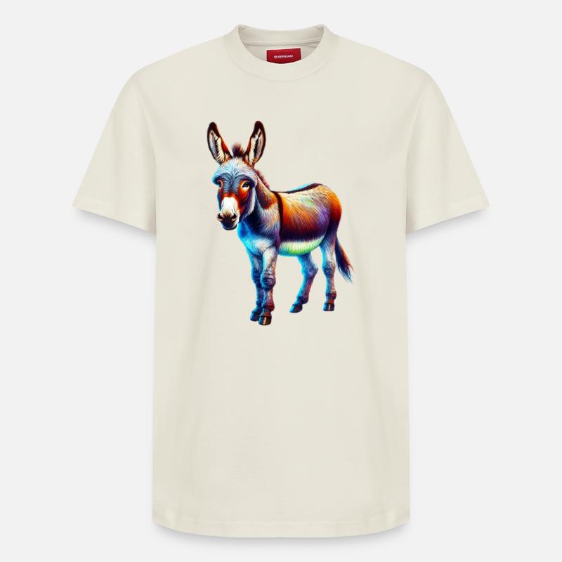 Esel-Maultier - Relaxed Unisex Supima Cotton T-Shirt – von SPREAD - Naturweiß