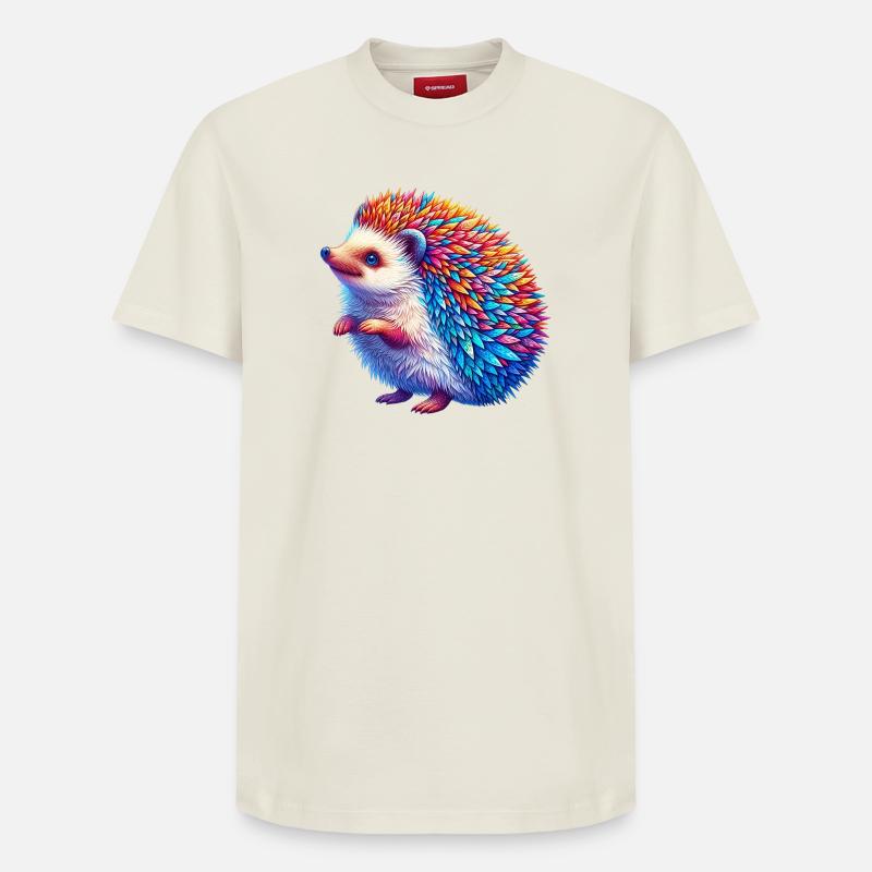 Hérisson - T-shirt unisexe décontracté en coton Supima – de SPREAD - blanc cassé